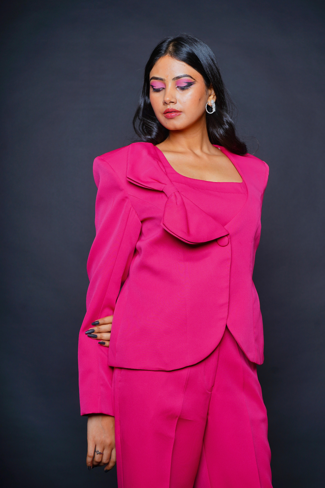 Custom Tailored Bespoke Hot Pink Women Suits