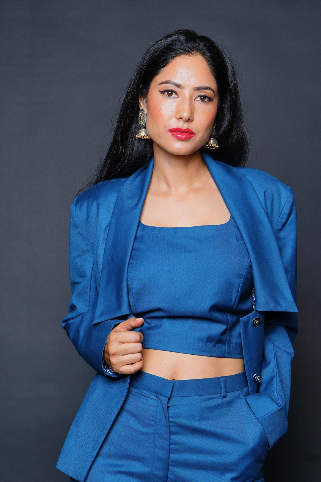 Custom Tailored Bespoke Teal Blue Women Suits