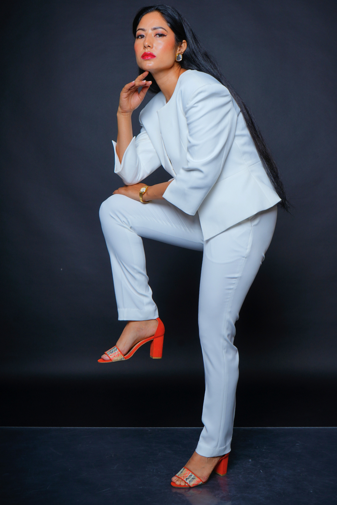 Custom Tailored Bespoke Ivory White Women Suits