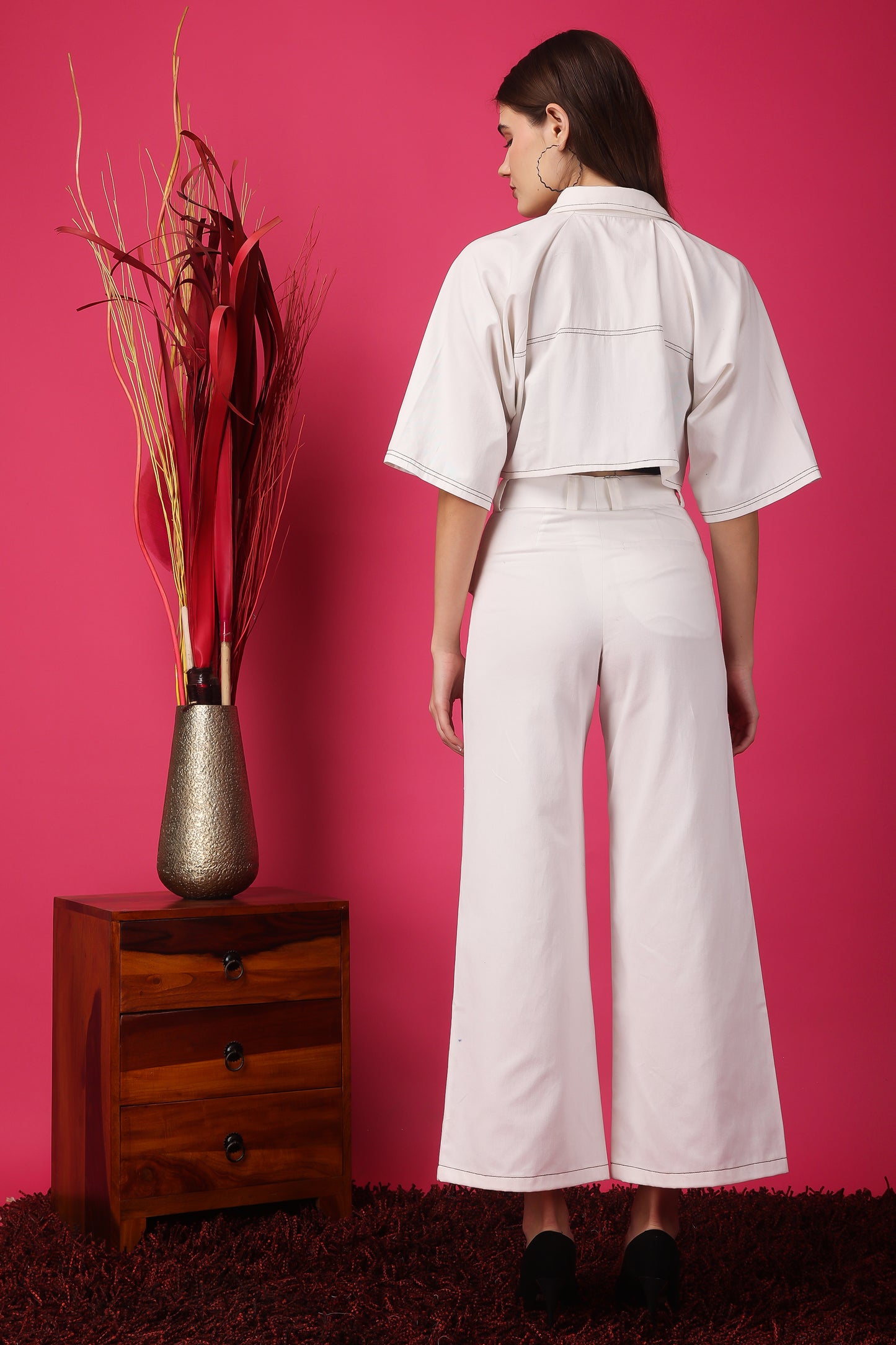 Reprise Twill Pants / Trousers - White