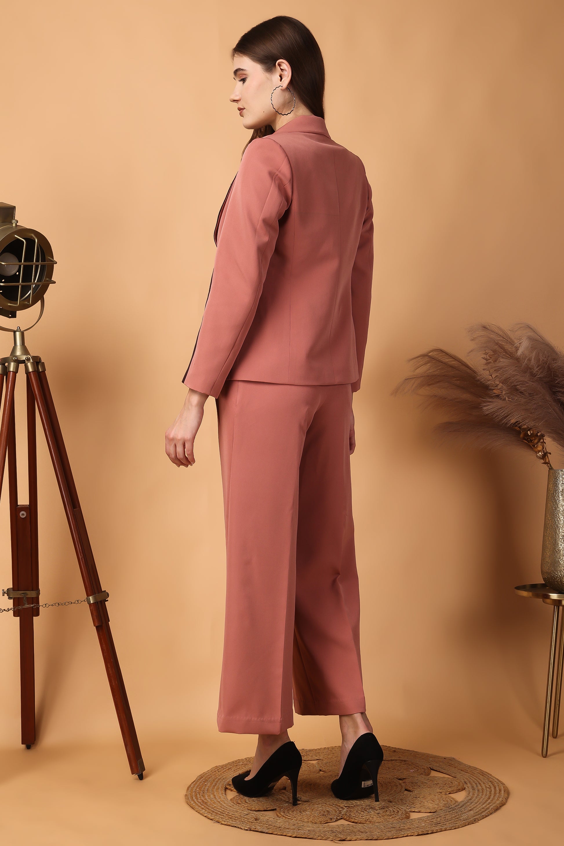 Custom Tailored Bespoke Burning Sand Pink Women Pants / Trousers